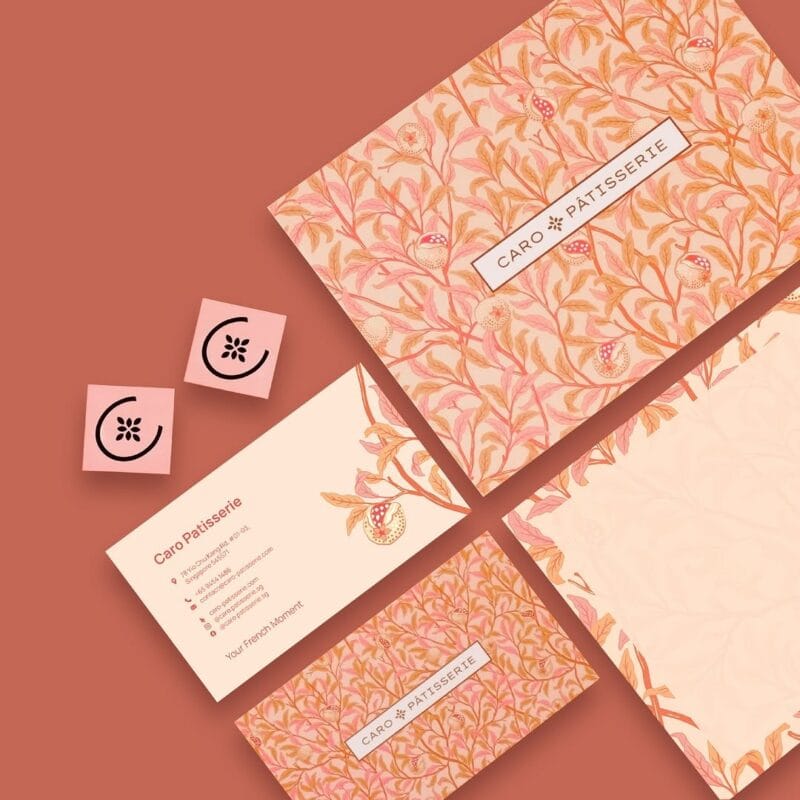 Caro Patisserie's visual identity, one of STUDIO DAM's projects