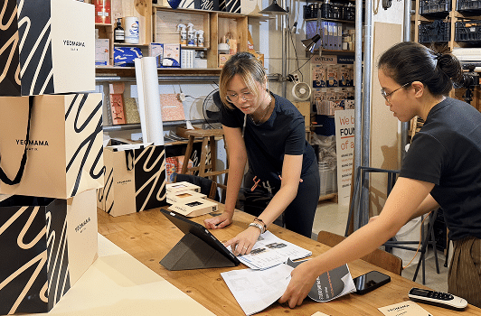 STUDIO DAM team doing packaging design